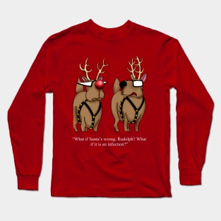 Funny Spectickles Red Nose Reindeer Diagnosis Long Sleeve T-Shirt